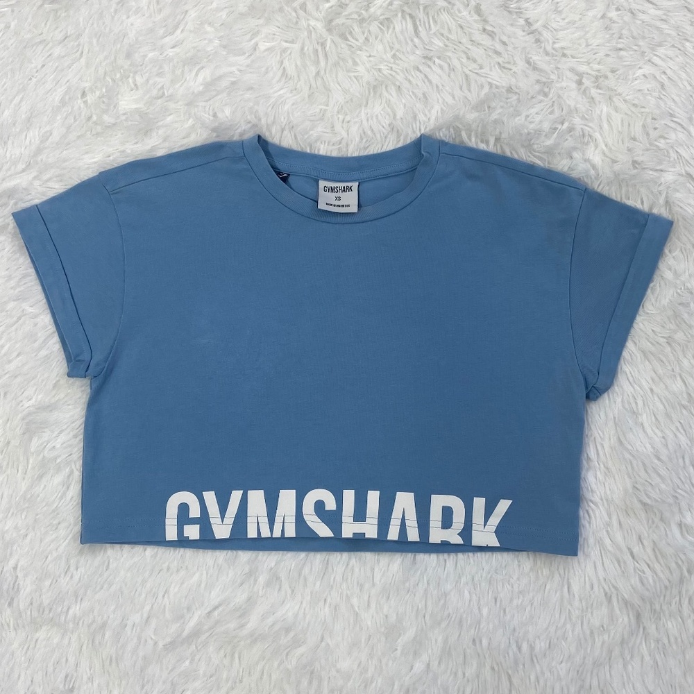 Gymshark Cropped Top Blue Size XS